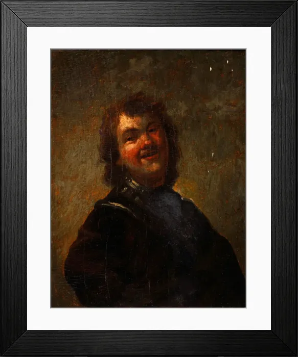 Framed Print : Rembrandt Laughing, 1658. Artist: Schalcken, Godfried Cornelisz (1643-1706) Framed Print : Rembrandt Laughing, 1658. Artist: Schalcken, Godfried Cornelisz (1643-1706)