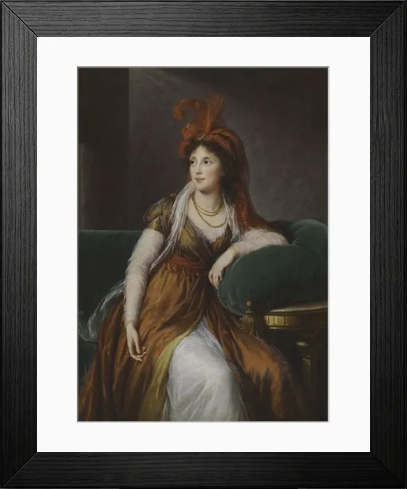 Framed Print : Countess Anna Alexandrovna Golitsyna, nee Princess Bagrationi-Gruzinskaya (1763-1842), 1797. Artist: Vigee-Lebrun, Marie Louise Elisabeth (1755-1842) Framed Print : Countess Anna Alexandrovna Golitsyna, nee Princess Bagrationi-Gruzinskaya (1763-1842), 1797. Artist: Vigee-Lebrun, Marie Louise Elisabeth (1755-1842)