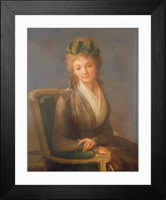 Framed Print : Portrait of Lucile Desmoulins, nee Duplessis (1770-1794), 1794. Artist: Boilly, Louis-Leopold (1761-1845) Framed Print : Portrait of Lucile Desmoulins, nee Duplessis (1770-1794), 1794. Artist: Boilly, Louis-Leopold (1761-1845)