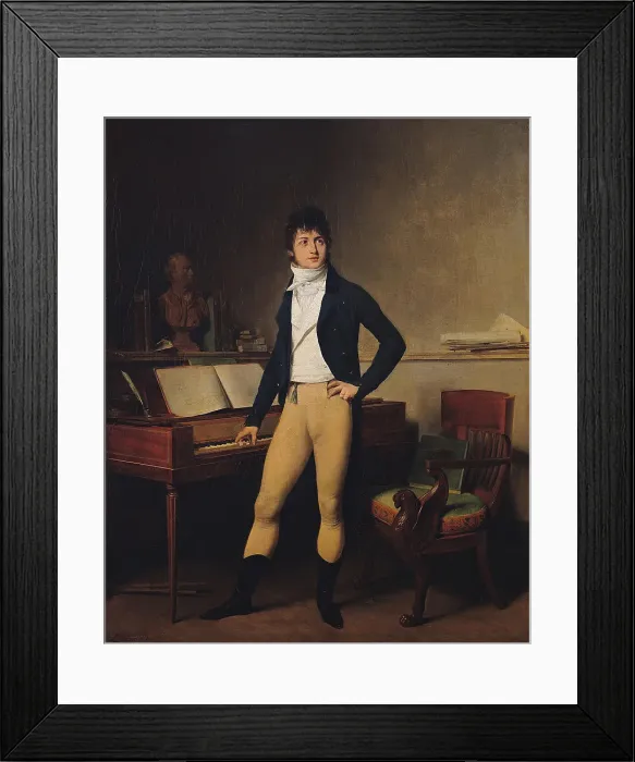 Framed Print : Portrait of the composer Francois-Adrien Boieldieu (1775-1834), 1800. Artist: Boilly, Louis-Leopold (1761-1845) Framed Print : Portrait of the composer Francois-Adrien Boieldieu (1775-1834), 1800. Artist: Boilly, Louis-Leopold (1761-1845)