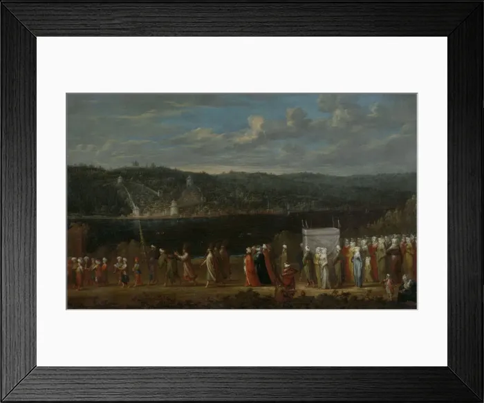 Framed Print : Turkish wedding, 1789. Artist: Vanmour (Van Mour), Jean-Baptiste (1671-1737) Framed Print : Turkish wedding, 1789. Artist: Vanmour (Van Mour), Jean-Baptiste (1671-1737)