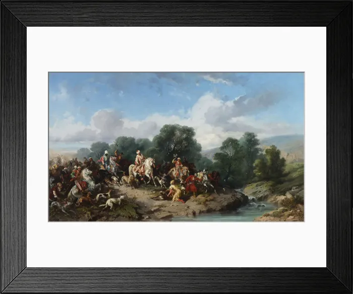 Framed Print : The Falconry of Sultan Ahmed III, 1873. Artist: Khlebovsky, Stanislav (1835-1884) Framed Print : The Falconry of Sultan Ahmed III, 1873. Artist: Khlebovsky, Stanislav (1835-1884)