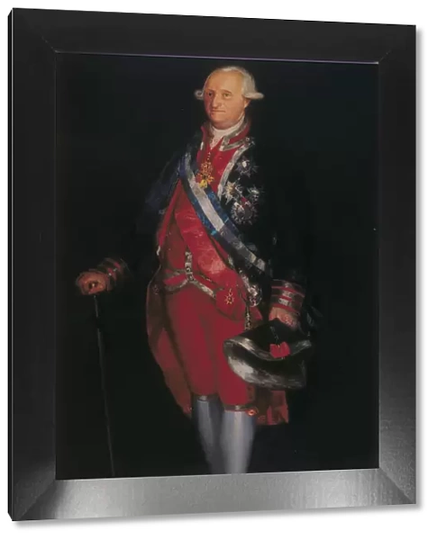Charles IV in the Uniform of Colonel of the Guardias de Corps, 1800. Artist: Goya, Francisco, de (1746-1828)