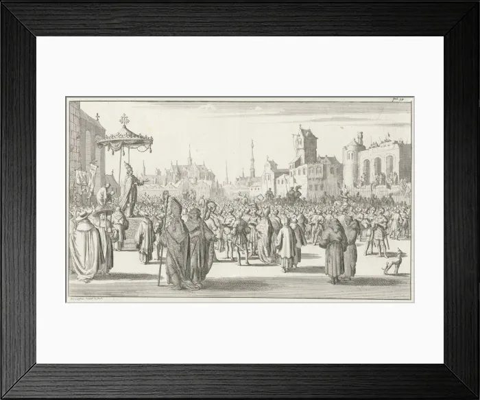 Framed Print : Pope Urban II preaches the First Crusade, 1683. Artist: Ten Hoorn, Timotheus (1644-1715) Framed Print : Pope Urban II preaches the First Crusade, 1683. Artist: Ten Hoorn, Timotheus (1644-1715)
