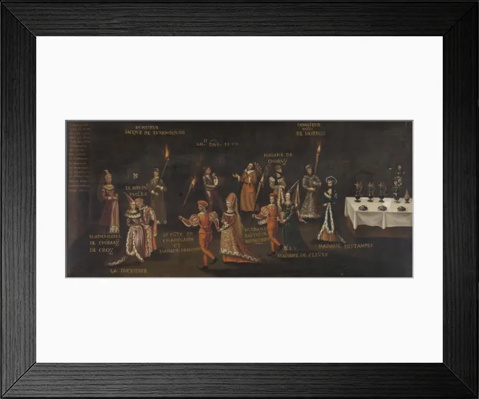Framed Print : The Feast of the Pheasant (Le voeu du faisan), Mid of 16th century. Artist: Anonymous Framed Print : The Feast of the Pheasant (Le voeu du faisan), Mid of 16th century. Artist: Anonymous