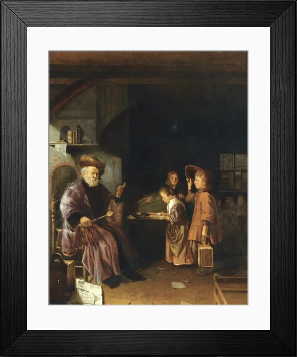 Framed Print : A schoolmaster teaching his pupils in a classroom, Mid of 17th century. Artist: Egmondt, Pieter Cornelisz. van (1614 / 22-1663) Framed Print : A schoolmaster teaching his pupils in a classroom, Mid of 17th century. Artist: Egmondt, Pieter Cornelisz. van (1614 / 22-1663)