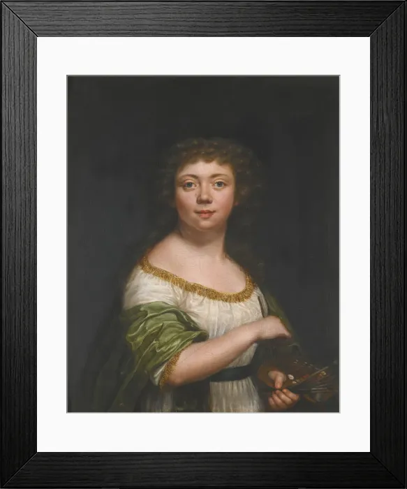 Framed Print : Self-portrait, aged twenty-one, 1793. Artist: Lisiewska, Friederike Julie (1772-1856) Framed Print : Self-portrait, aged twenty-one, 1793. Artist: Lisiewska, Friederike Julie (1772-1856)