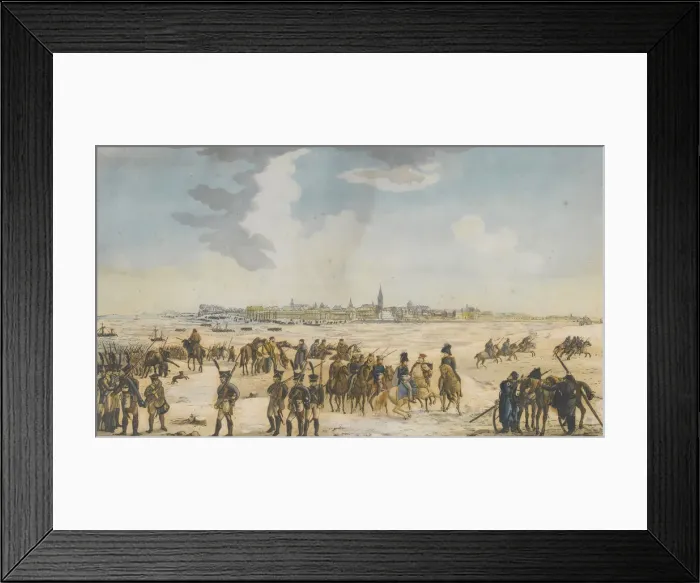 Framed Print : The Crossing of the Rhine near Dusseldorf by the Russian Army, 13 January 1814, 1814. Artist: Anonymous Framed Print : The Crossing of the Rhine near Dusseldorf by the Russian Army, 13 January 1814, 1814. Artist: Anonymous