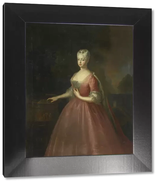 Portrait of Princess Friederike Luise of Prussia (1714-1784), Margravine of Brandenburg-Ansbach. Artist: Pesne, Antoine, School (1683-1757)