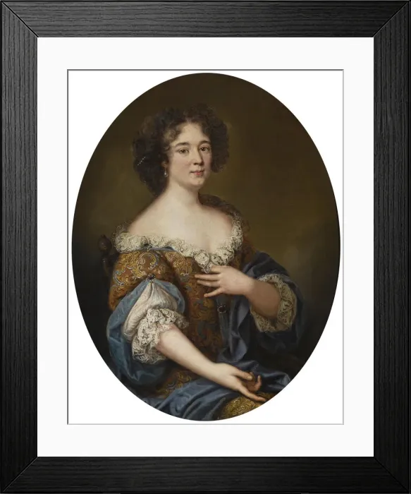 Framed Print : Portrait of Marie Mancini (1639-1715). Artist: Mignard, Pierre (1612-1695) Framed Print : Portrait of Marie Mancini (1639-1715). Artist: Mignard, Pierre (1612-1695)