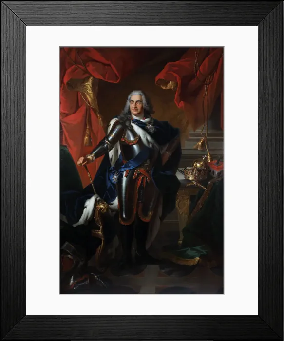 Framed Print : Portrait of Frederick Augustus of Poland and Saxony (1670-1733). Artist: Silvestre, Louis de, (Copy) (1675-1760) Framed Print : Portrait of Frederick Augustus of Poland and Saxony (1670-1733). Artist: Silvestre, Louis de, (Copy) (1675-1760)