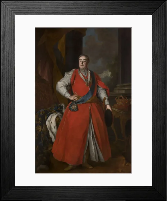 Framed Print : Portrait of King Augustus III in Polish costume, ca 1737. Artist: Anonymous Framed Print : Portrait of King Augustus III in Polish costume, ca 1737. Artist: Anonymous