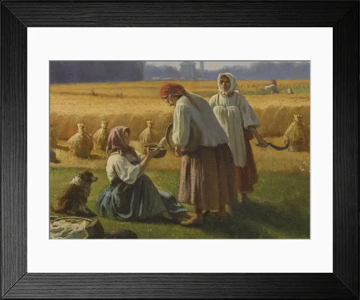 Framed Print : The Harvest, 1865. Artist: Kamenev, Valerian Konstantinovich (1823-1874) Framed Print : The Harvest, 1865. Artist: Kamenev, Valerian Konstantinovich (1823-1874)