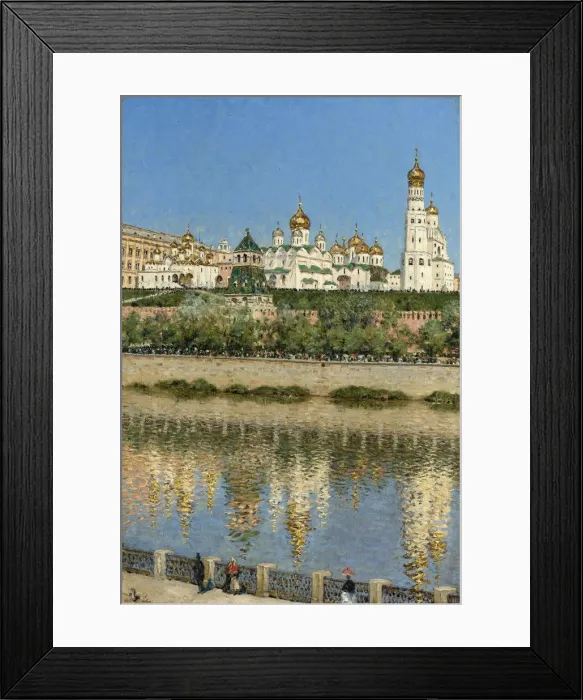 Framed Print : View of the Moscow Kremlin. Artist: Vereshchagin, Vasili Vasilyevich (1842-1904) Framed Print : View of the Moscow Kremlin. Artist: Vereshchagin, Vasili Vasilyevich (1842-1904)