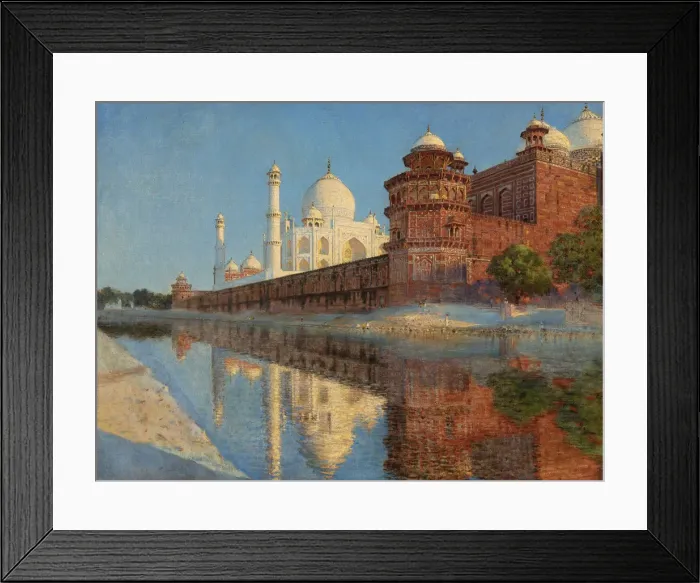 Framed Print : The Taj Mahal. Evening. Artist: Vereshchagin, Vasili Vasilyevich (1842-1904) Framed Print : The Taj Mahal. Evening. Artist: Vereshchagin, Vasili Vasilyevich (1842-1904)