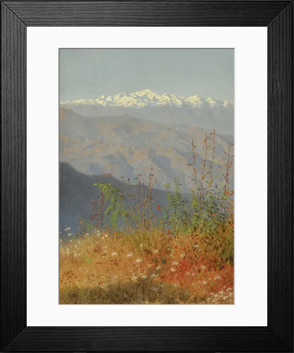 Framed Print : Sunset in the Himalayas, 1879. Artist: Vereshchagin, Vasili Vasilyevich (1842-1904) Framed Print : Sunset in the Himalayas, 1879. Artist: Vereshchagin, Vasili Vasilyevich (1842-1904)