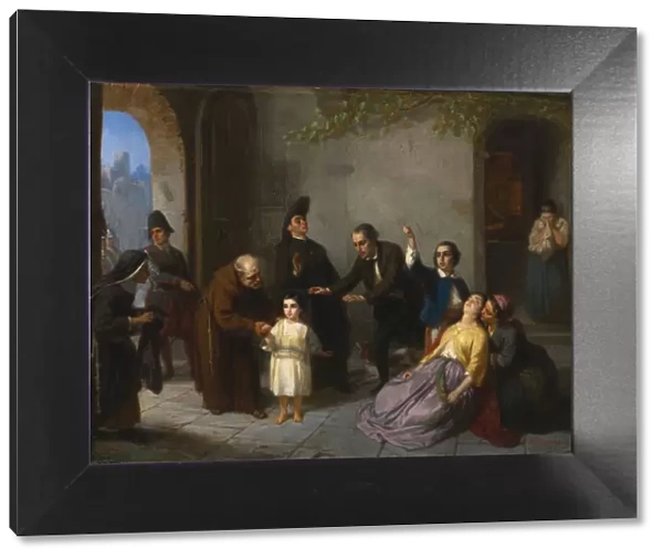 The Kidnapping of Edgardo Mortara, 1862. Artist: Oppenheim, Moritz Daniel (1800-1882)