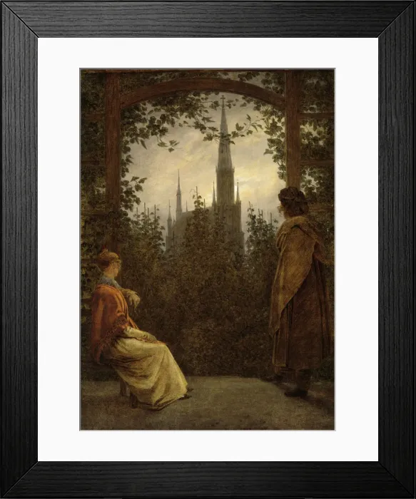 Framed Print : Garden Bower in Greifswald, 1818. Artist: Friedrich, Caspar David (1774-1840) Framed Print : Garden Bower in Greifswald, 1818. Artist: Friedrich, Caspar David (1774-1840)