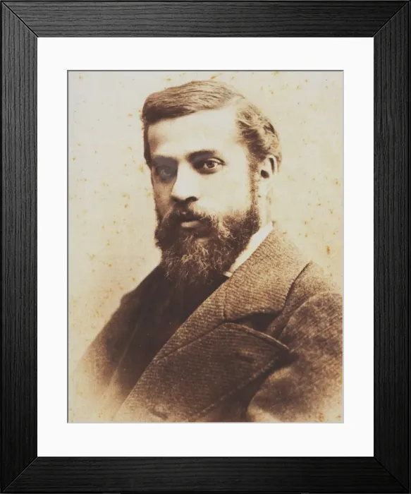 Framed Print : Portrait of Antoni Gaudi. Artist: Deglaire, Pablo Audouard (1856-1919) Framed Print : Portrait of Antoni Gaudi. Artist: Deglaire, Pablo Audouard (1856-1919)