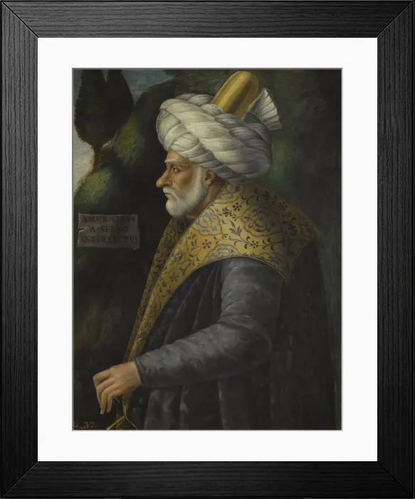 Framed Print : Portrait of Sultan Murad I (1326-1389), 17th century. Artist: Anonymous Framed Print : Portrait of Sultan Murad I (1326-1389), 17th century. Artist: Anonymous