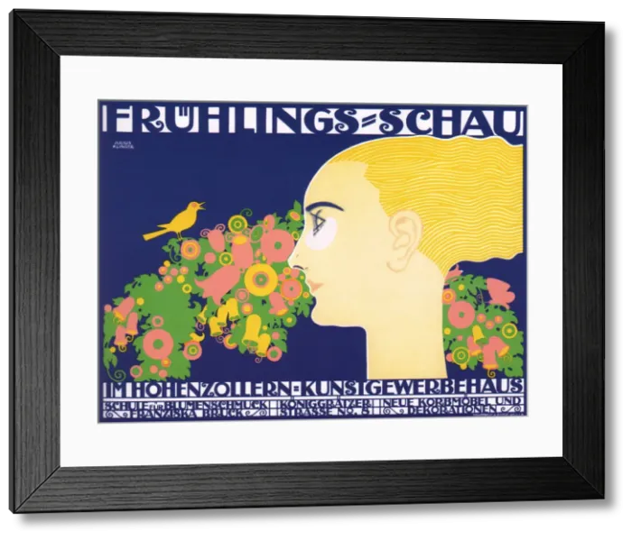 Framed Print : Spring Exhibition, 1914. Artist: Klinger, Julius (1876-1942) Framed Print : Spring Exhibition, 1914. Artist: Klinger, Julius (1876-1942)