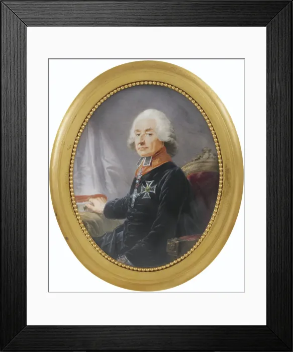 Framed Print : Portrait of Friedrich Karl Joseph Reichsfreiherr von Erthal (1719-1802), 1789. Artist: Fuger, Heinrich Friedrich (1751-1818) Framed Print : Portrait of Friedrich Karl Joseph Reichsfreiherr von Erthal (1719-1802), 1789. Artist: Fuger, Heinrich Friedrich (1751-1818)