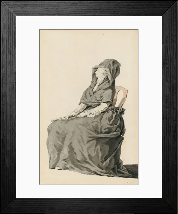 Framed Print : Portrait of Marie Antoinette during her trial, 1793. Artist: Anonymous Framed Print : Portrait of Marie Antoinette during her trial, 1793. Artist: Anonymous