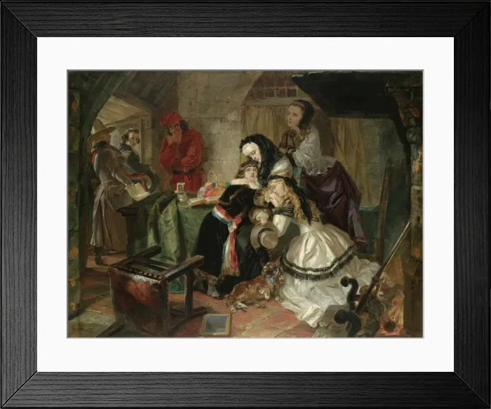 Framed Print : Marie Antoinette. Artist: Ward, Edward Matthew (1816-1879) Framed Print : Marie Antoinette. Artist: Ward, Edward Matthew (1816-1879)