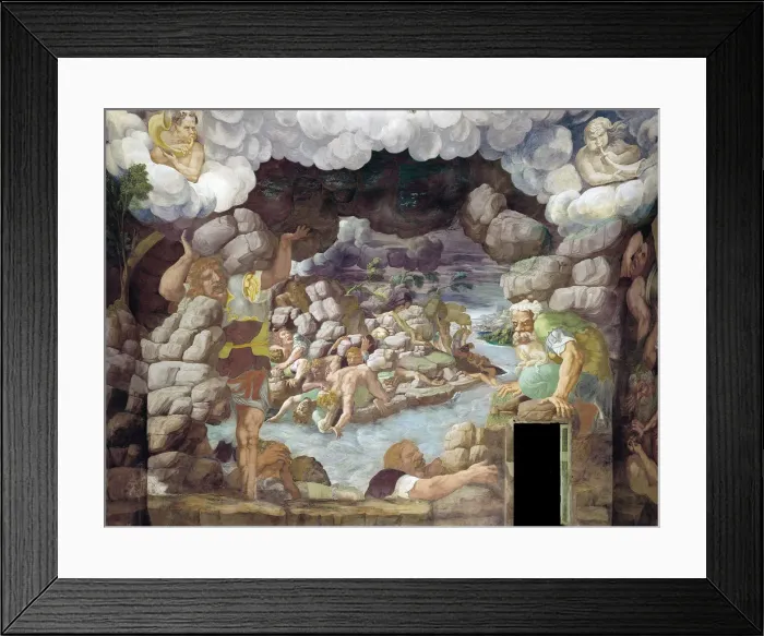 Framed Print : The Fall of the Giants (Sala dei Giganti), 1536. Artist: Romano, Giulio (1499-1546) Framed Print : The Fall of the Giants (Sala dei Giganti), 1536. Artist: Romano, Giulio (1499-1546)