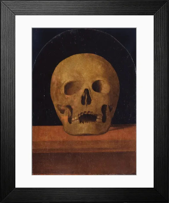 Framed Print : Memento mori. The back side of the triptych, 1500. Artist: Albertinelli, Mariotto (1474-1515) Framed Print : Memento mori. The back side of the triptych, 1500. Artist: Albertinelli, Mariotto (1474-1515)