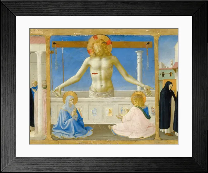 Framed Print : The Resurrection (Predella of the retable The Coronation of the Virgin), ca 1430. Artist: Angelico, Fra Giovanni, da Fiesole (ca. 1400-1455) Framed Print : The Resurrection (Predella of the retable The Coronation of the Virgin), ca 1430. Artist: Angelico, Fra Giovanni, da Fiesole (ca. 1400-1455)