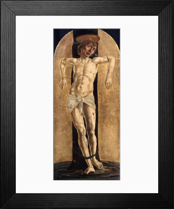 Framed Print : Saint Sebastian, ca 1484. Artist: Tura, Cosimo (before 1431-1495) Framed Print : Saint Sebastian, ca 1484. Artist: Tura, Cosimo (before 1431-1495)