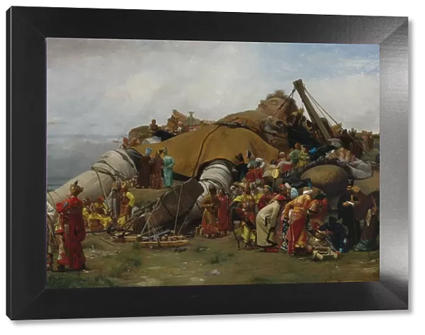 Gulliver and the Lilliputians. Artist: Vibert, Jehan-Georges (1840-1902)