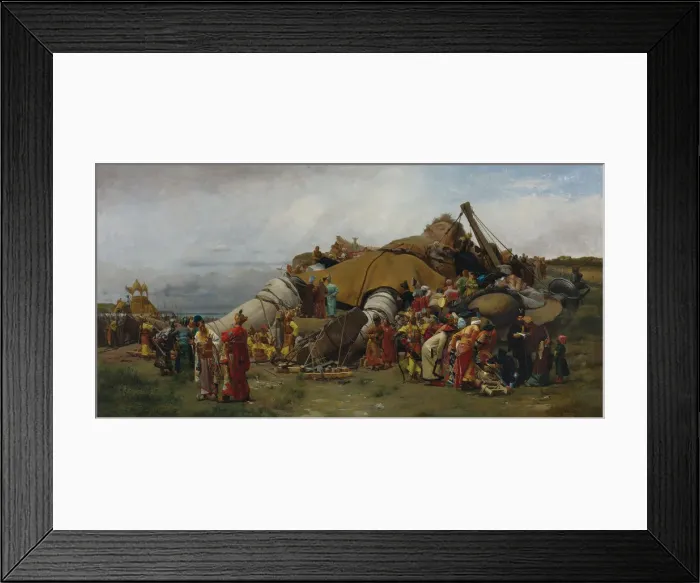 Framed Print : Gulliver and the Lilliputians. Artist: Vibert, Jehan-Georges (1840-1902) Framed Print : Gulliver and the Lilliputians. Artist: Vibert, Jehan-Georges (1840-1902)