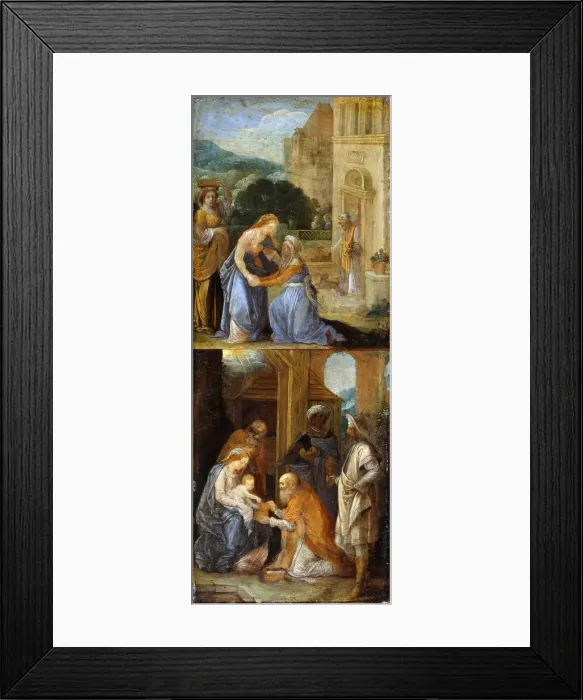 Framed Print : Scenes from the Life of the Virgin, 1578-1610. Artist: Elsheimer, Adam (1578-1610) Framed Print : Scenes from the Life of the Virgin, 1578-1610. Artist: Elsheimer, Adam (1578-1610)
