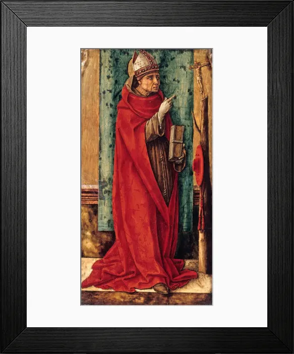 Framed Print : Saint Bonaventure, c. 1490. Artist: Crivelli, Carlo (c. 1435-c. 1495) Framed Print : Saint Bonaventure, c. 1490. Artist: Crivelli, Carlo (c. 1435-c. 1495)