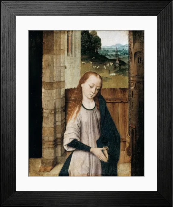 Framed Print : Virgin in Adoration, 15th century. Artist: Bouts, Dirk (1410 / 20-1475) Framed Print : Virgin in Adoration, 15th century. Artist: Bouts, Dirk (1410 / 20-1475)