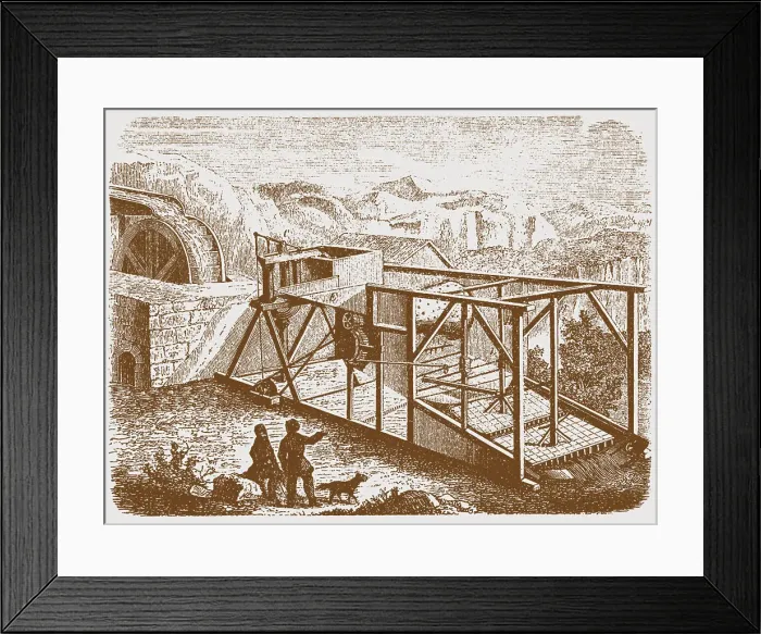 Framed Print : Gold mining in the Urals, Mid of the 19th century. Artist: Anonymous Framed Print : Gold mining in the Urals, Mid of the 19th century. Artist: Anonymous