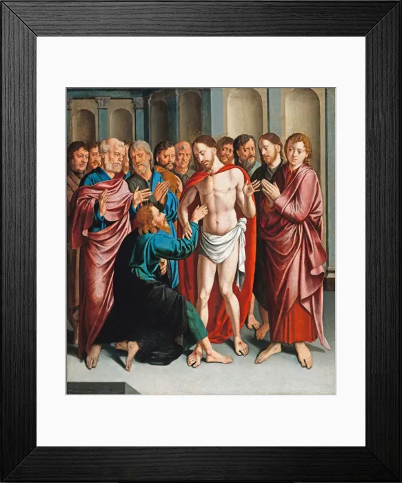 Framed Print : The Incredulity of Saint Thomas. Artist: Bruyn, Bartholomaeus (Barthel), the Elder (1493-1555) Framed Print : The Incredulity of Saint Thomas. Artist: Bruyn, Bartholomaeus (Barthel), the Elder (1493-1555)