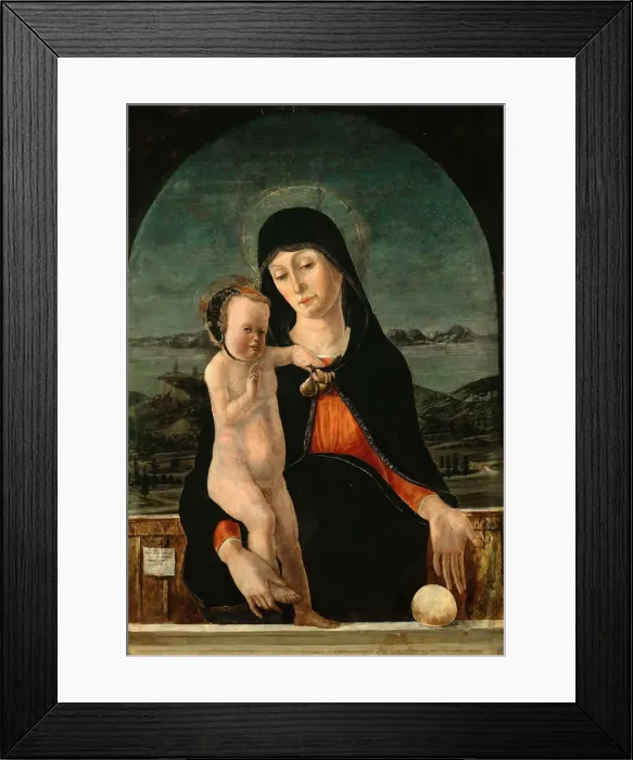 Framed Print : Virgin with Child, 1484. Artist: Morone, Domenico (c. 1442-1518) Framed Print : Virgin with Child, 1484. Artist: Morone, Domenico (c. 1442-1518)