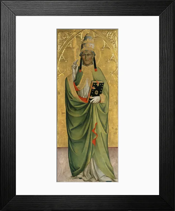 Framed Print : Saint Pope, ca 1400. Artist: Cennini, Cennino d Andrea (c. 1360-c. 1440) Framed Print : Saint Pope, ca 1400. Artist: Cennini, Cennino d Andrea (c. 1360-c. 1440)