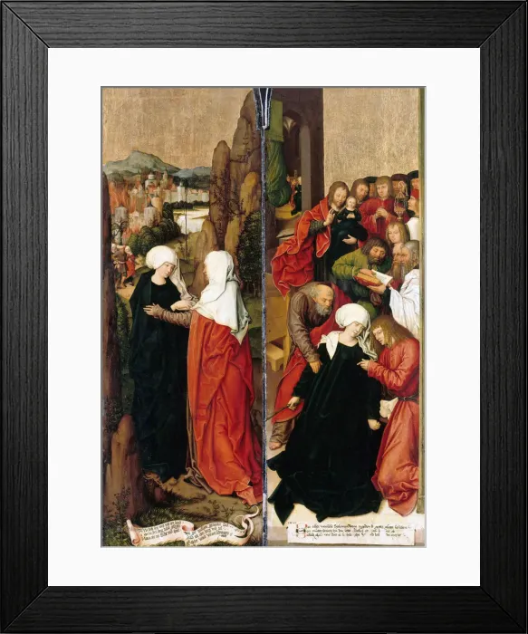 Framed Print : The Schussenried Altar Wings, 16th century. Artist: Strigel, Bernhard (ca 1460-1528) Framed Print : The Schussenried Altar Wings, 16th century. Artist: Strigel, Bernhard (ca 1460-1528)