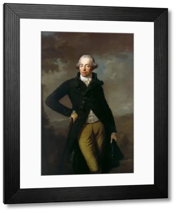 Framed Print : Portrait of Henry XIV (1749-1799), Prince of Reuss, 1789. Artist: Graff, Anton (1736-1813) Framed Print : Portrait of Henry XIV (1749-1799), Prince of Reuss, 1789. Artist: Graff, Anton (1736-1813)