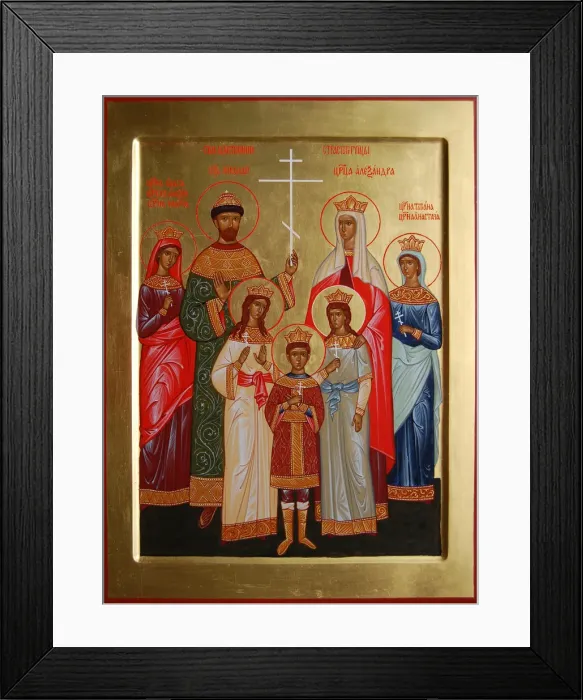 Framed Print : The killed Family of the Tsar Nicholas II, 2004-2007. Artist: Russian icon Framed Print : The killed Family of the Tsar Nicholas II, 2004-2007. Artist: Russian icon