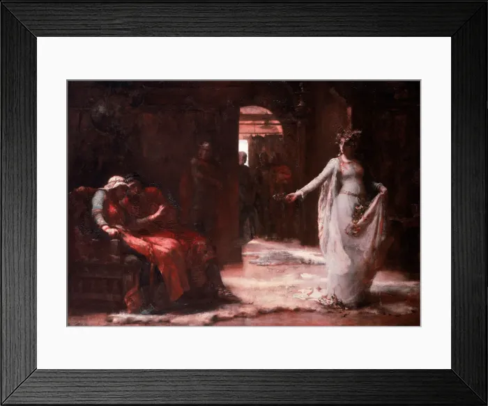 Framed Print : Ophelia, 1890. Artist: Rae, Henrietta (1859-1928) Framed Print : Ophelia, 1890. Artist: Rae, Henrietta (1859-1928)