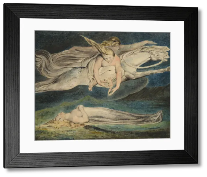 Framed Print : Pity, c. 1795. Artist: Blake, William (1757-1827) Framed Print : Pity, c. 1795. Artist: Blake, William (1757-1827)