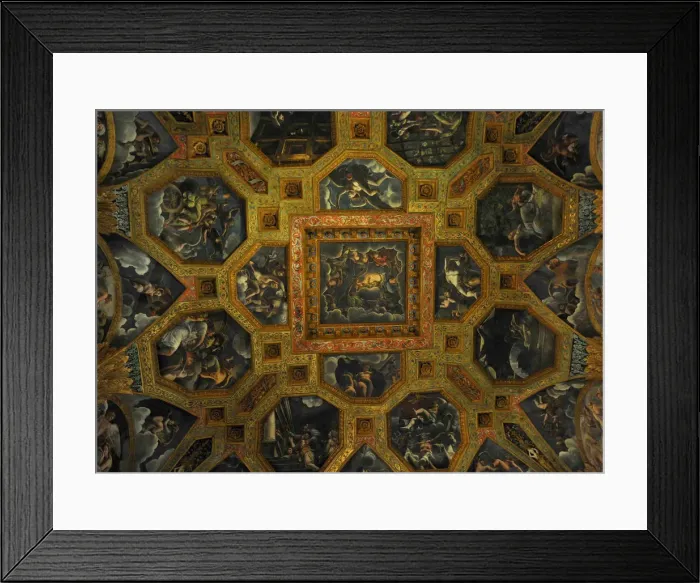 Framed Print : Fresco detail from the Chamber of Amor and Psyche, 1526-1534. Artist: Romano, Giulio (1499-1546) Framed Print : Fresco detail from the Chamber of Amor and Psyche, 1526-1534. Artist: Romano, Giulio (1499-1546)