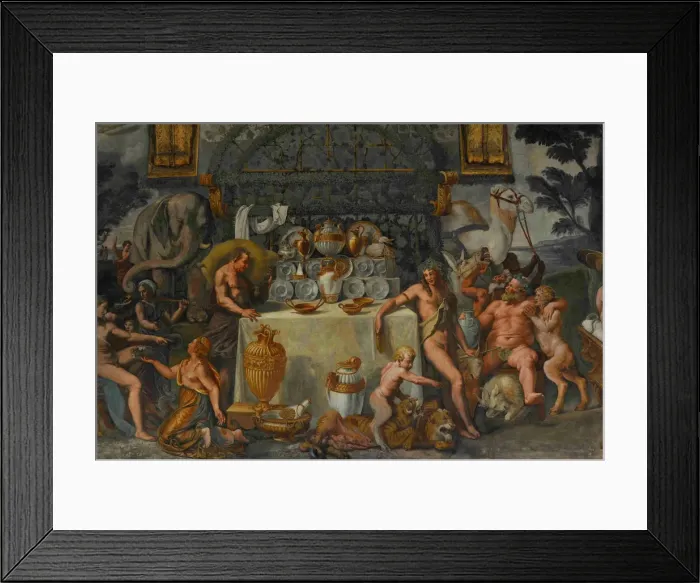 Framed Print : Fresco detail from the Chamber of Amor and Psyche, 1526-1534. Artist: Romano, Giulio (1499-1546) Framed Print : Fresco detail from the Chamber of Amor and Psyche, 1526-1534. Artist: Romano, Giulio (1499-1546)