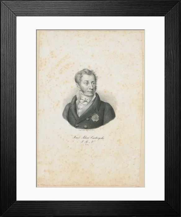 Framed Print : Prince Adam Jerzy Czartoryski (1770-1861), 1831. Artist: Romanowski, Filip (1794-1853) Framed Print : Prince Adam Jerzy Czartoryski (1770-1861), 1831. Artist: Romanowski, Filip (1794-1853)