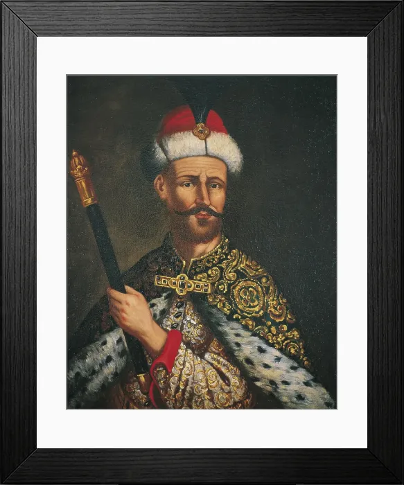 Framed Print : Portrait of Andrzej Potocki (1630-1691), Field Crown Hetman, 1670s. Artist: Austrian master (active ca. 1440-1450) Framed Print : Portrait of Andrzej Potocki (1630-1691), Field Crown Hetman, 1670s. Artist: Austrian master (active ca. 1440-1450)